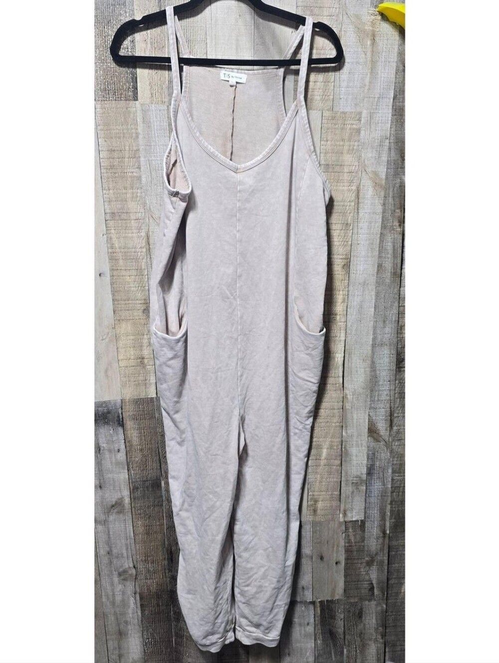 TS by Thrive Pink Acid Wash Oversized Jumpsuit Jumper Large Minimalist Comfy
